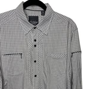 Civil Society We The People Plaid Button Up Men's Size XL 100% Cotton